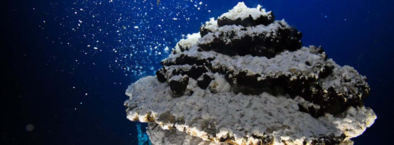 Hydrothermal vent. Photo by K.G. Jebsen Centre for Deep Sea Research UiB.