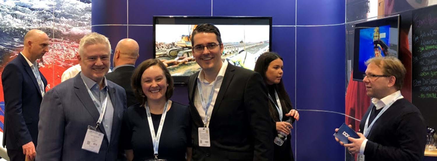  From our visit to Oceanology International in 2018 ,visiting cluster member DOF Subsea's stand.