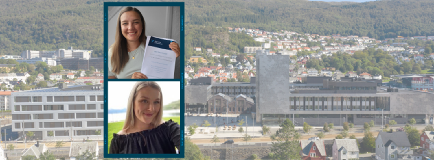 Thea Daltveit and Anja Hodneland Gjertsen, students at HVL, defended their thesis this week at HVL (photo).