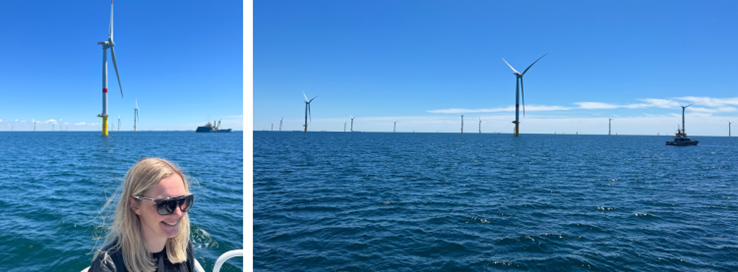 From the wind farm set up by Deep Wind Offshore partner EDF Renewables, outside St. Nazaire in France.