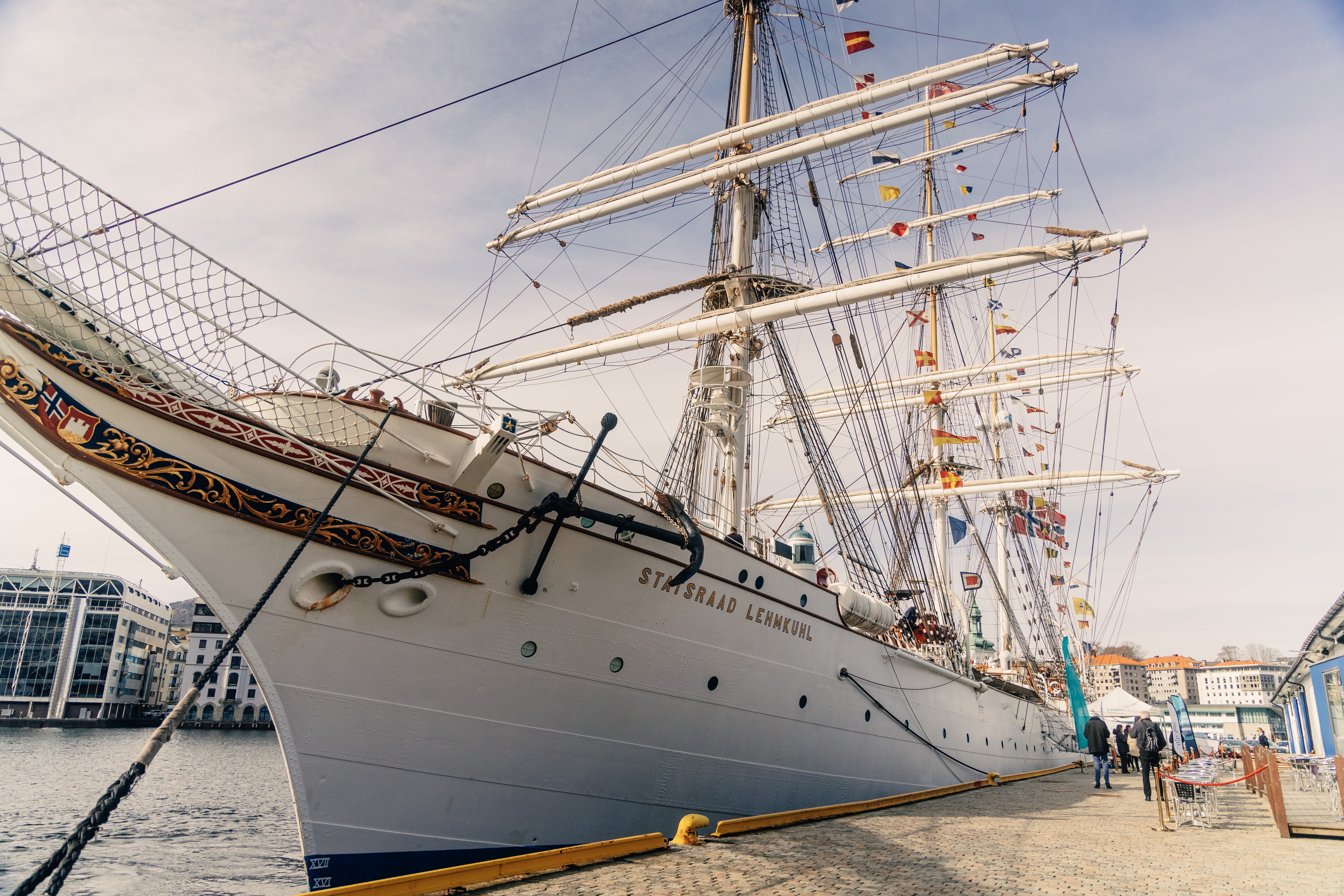 Statsraad Lehmkuhl ved kai under One Ocean Week 2024. Fotograf: Petter Tran.