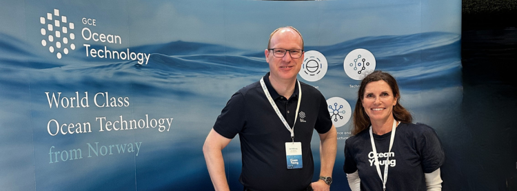Jon Hellevang og Kjersti Boge Christensen (GCE Ocean Technology).